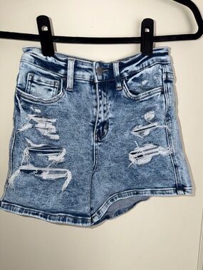 Flying Monkey High Rise Distressed Shorts Size 25.
